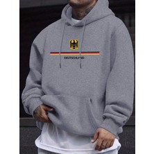 Deutschland Mektup Yaratıcı Baskı Unisex Spor Giysileri Sıcak Polar Kazak Sonbahar Spor Giysi