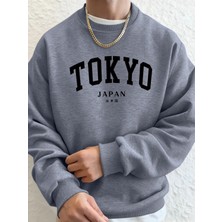 Tokyo Japonya Mektup Baskılı Kapüşonlu Üstler Erkek Yumuşak Moda Giysileri Spor Polar Sokak G