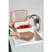 Braventa Collection Vip Ahmet Rüya Süzgeçli Saklama Kabı 4500 Ml, Kumsal