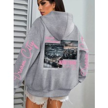 New York Dream City Büyük Sevgi Baskılar Kadın Kapüşonlular Hip Hop Gevşek Streetweet Tüm Maç