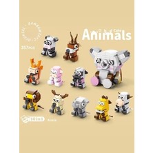 Oyunsal 357 Parça Mini Hayvan Yapı Blokları 10IN1 - 10'lu Koleksiyon Yapım Seti - Eğitici Bloklar