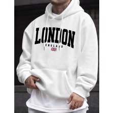 Londra Ingiltere Bayrağı Baskı Kazak Erkekler Için Sonbahar Hip Hop Kazaklar Polar Tüm Maç Uz