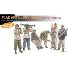 Dragon 6275 1/35 Ölçek, Flak Topçu Mürettebatı (Kış 1943-45) Asker Figürleri  Plastik Model Kiti