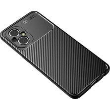 Olinea Newface Poco M5 Kılıf Auto Focus Karbon Kapak - Siyah