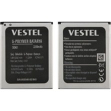 Vestel Venüs V3 5040 Pil Batarya Siyah