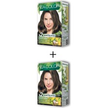 ModaSize 2x2 Tüp Krem Saç Boyası Seti Kumral No:7.0