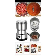 Nivego Kahve Baharat Öğütücü 4 Bıçaklı Paslanmaz Metal Çok Amaçlı Öğütücü