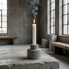 Genel Corpo Şamdan | Heykelsi Formlu Modern Dekoratif Mumluk | Salon & Masa Üstü Aksesuar