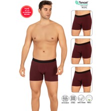Özkan Underwear Özkan 11256 3'lü Paket Erkek Premium Kumaş Modal Pamuklu Esnek Yumuşak Boxer Şort