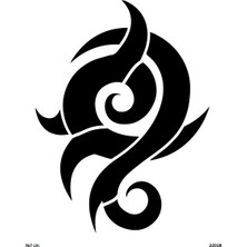 Airbrush Tattoo Tribal Omuz Yapışkanlı Stencil Süsleme ve Boyama Kalıbı