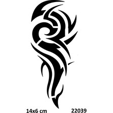 Airbrush Tattoo Tribal Kol Yapışkanlı Stencil Süsleme ve Boyama Kalıbı