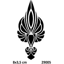 Airbrush Tattoo Zarif Motif Stencil Süsleme ve Boyama Kalıbı