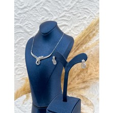 Livora Jewelry 925 Ayar Gümüş Çiçek Tasarımlı Özel Seri Mini 2’li Kadın Takı Seti