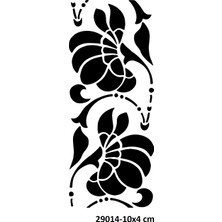 Airbrush Tattoo Çiçek Desenleri Stencil Süsleme ve Boyama Kalıbı