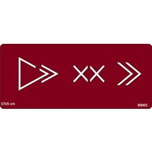 Airbrush Tattoo Üçgen Şekiller Kol Stencil Süsleme ve Boyama Kalıbı