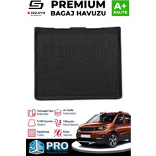 Universal S-Dizayn Peugeot Rifter Seperatörsüz 3D Pro Bagaj Havuzu 2019 Üzeri A+ Kalite