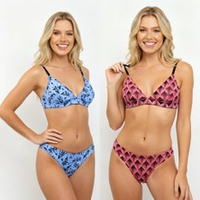 Bonbon Kadın Balensiz Desteksiz Bralet Sütyen ve String 2'li Takım BB2285