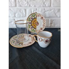 Konyax 18 Parçalık Kahve Çay Seti Verde