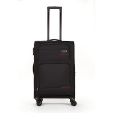 Fossil Unisex Kumaş Orta Boy Ultra Hafif Şifreli Körüklü Kendi Etrafında Dönebilen Valiz 013-02