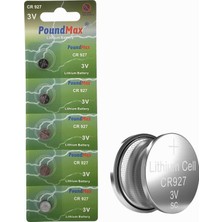 Hype Store PoundMax Lityum CR927 3V Düğme Piller 5-Pack Yüksek Performanslı Çok Renkli Aksesuarlar