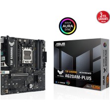 Kaia Life Asus Tuf Gamıng A620AM-PLUS, 4xddr5, 2x M.2, Hdmı, 2xdp, Amd Ryzen 7000 Serisi, Am5 Soket Anakart