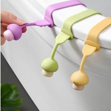 Hype Store Kanji 2 Adet Klozet Kapağı Hijyen Aparatı – Mantar Tasarım, Esnek Yapı ile Kolay Kullanım – Ellerini