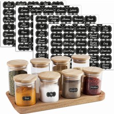 Hype Store Colortouch Baharatlık Etiketleri - Kendinden Yapışkanlı - 120 Adet Çıkartma Baharat Etiketleri - Suy