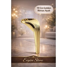 Ergün Store Rimas 19 cm Krom Mobilya Yatak Koltuk Tv Ünitesi Sehpa Konsol Ayağı