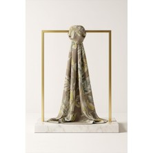 Çağrı İpek Çağrı Ipek Çiçek Desenli Pamuk Ipek Şal 13987-10