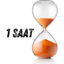 1 Saatlik Cam Kum Saati | Dekoratif Zaman Ölçer | Ev & Ofis Aksesuarı