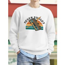 Asla Unutma Walkman Desen Erkekler Kazak Sokak Rahat Kazak Gevşek Yumuşak Üst Polar Sokak Sti