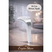 Ergün Store Rimas 19 cm Krom Mobilya Yatak Koltuk Tv Ünitesi Sehpa Konsol Ayağı