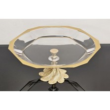 Atabey Home Avangarde Gold Döküm Semazen Ayaklı Gold Yaldızlı Büyük Boy Sunumluk Paşabahçe Reflection