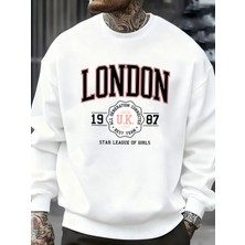 Londra Ingiltere 1987 En Iyi Takım Sporları Baskı Erkek Kazaklar Polar Günlük Kapüşonsuz Göml