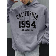 Kaliforniya Mektubu 1994 Baskılar Hoodies Erkekler Sonbahar Moda Cep Hoody Rahat Polar Street