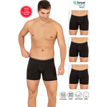 Özkan Underwear Özkan 11256 3'lü Paket Erkek Premium Kumaş Modal Pamuklu Esnek Yumuşak Boxer Şort