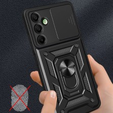 Olinea Newface Galaxy A36 Kılıf Pars Lens Yüzüklü Silikon - Kırmızı