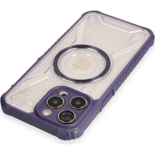Starseven Newface Iphone 12 Kılıf Prag Magneticsafe Kapak - Derin Mor