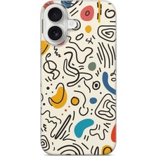 Lelia iPhone 16 Plus Uyumlu Baskılı Şeffaf Telefon Kılıfı | Koleksiyon: Oneline Essence