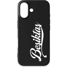 iPhone 17 Uyumlu Beşiktaş El Yazılı Siyah Silikon Lisanslı Telefon Kılıfı