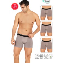 Özkan Underwear Özkan 11256 3'lü Paket Erkek Premium Kumaş Modal Pamuklu Esnek Yumuşak Boxer Şort