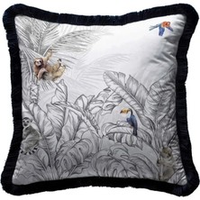 Zepce Design Palmiye Yaprak Tasarımlı Dekoratif Kırlent