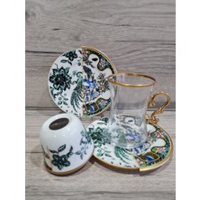 Konyax Seremony 6 Kişilik 18 Parça Türk Kahve ve Çay Takımı