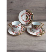 Konyax 6 Kişilik Kahve Seti Rosa