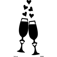 Airbrush Tattoo Şerefe Yapışkanlı Stencil Süsleme ve Boyama Kalıbı