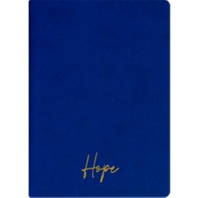 Kum Yayınevi Hope Defter - Dokulu Thermo Sert Kapak - Çizgili 192 Sayfa – 15X21,3CM - Koyu Mavi