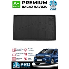 Universal S-Dizayn Opel Combo Seperatörlü 3D Pro Bagaj Havuzu 2019 Üzeri A+ Kalite