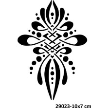 Airbrush Tattoo El Üstü Büyük Motif Stencil Süsleme ve Boyama Kalıbı