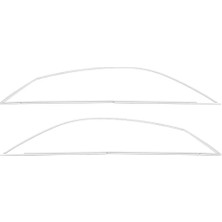 Universal Hyundai Uyumlu Elantra 2021- Cam Çerçevesi Paslanmaz Çelik