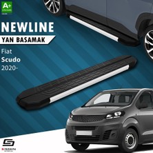 Universal S-Dizayn Fiat Scudo 3 Kısa Şase Newline Aluminyum Yan Basamak 213 cm 2020 Üzeri A+ Kalite